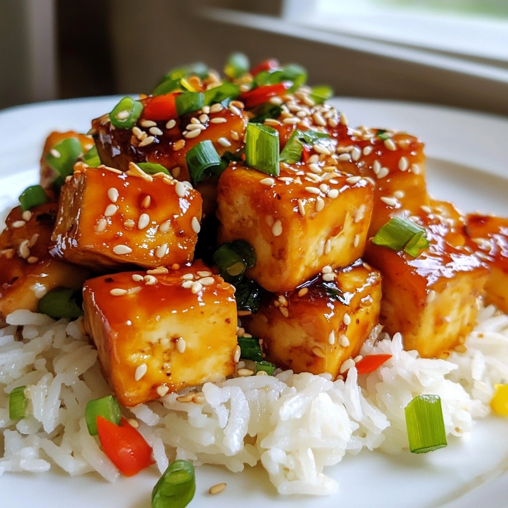 Sriracha Honey Glazed Tofu Savory and Irresistible Dish