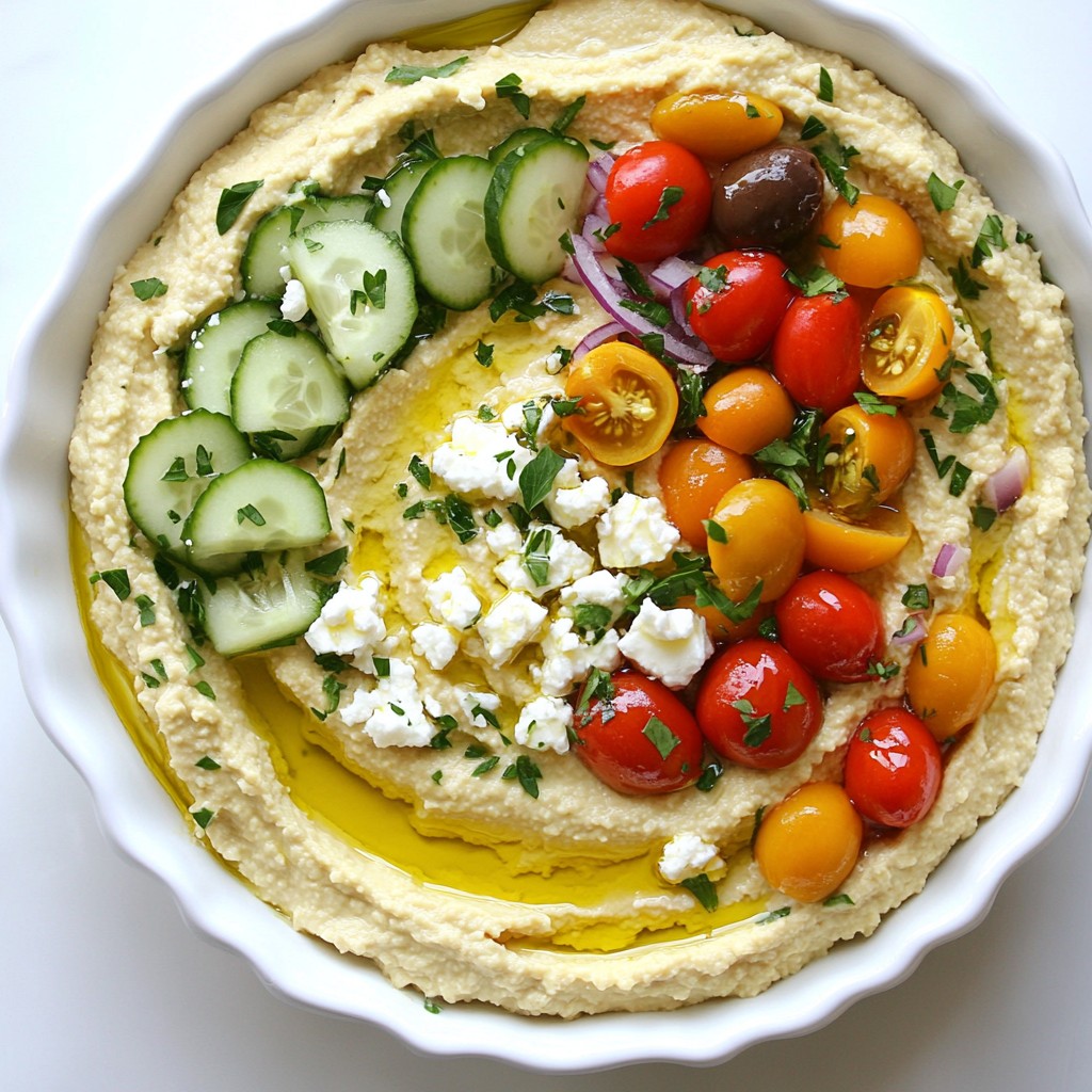 Loaded Greek Hummus Dip Flavorful and Easy Recipe