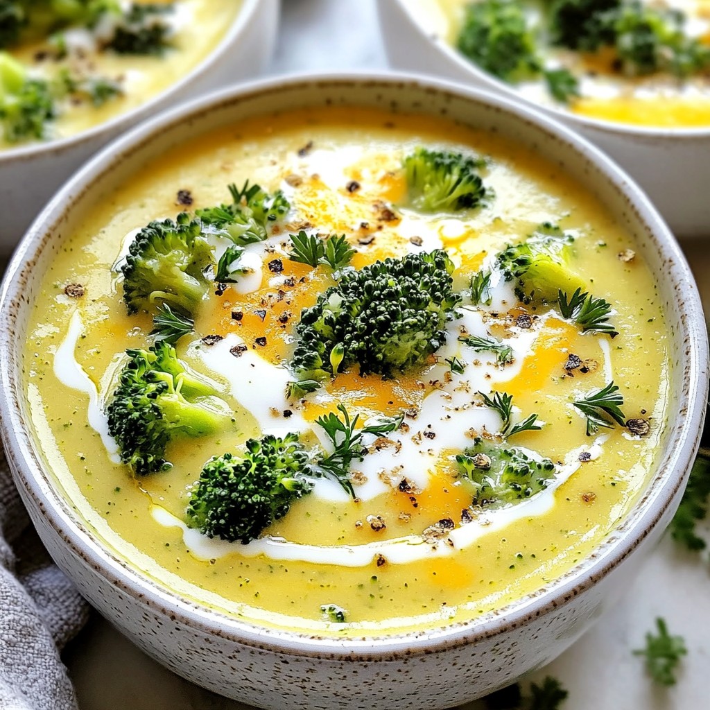 Creamy Broccoli Cheddar Soup Easy and Tasty Recipe
