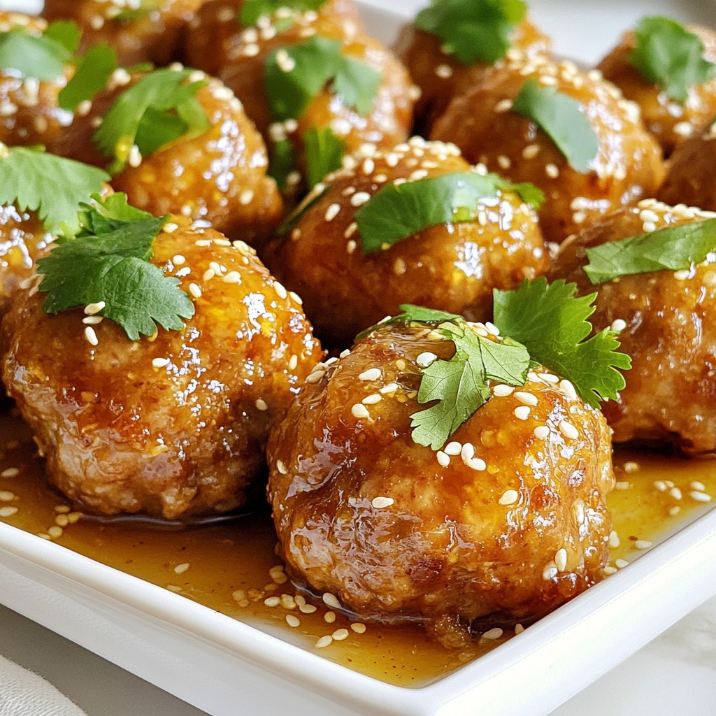 Honey Garlic Sesame Meatballs Delicious Weeknight Meal