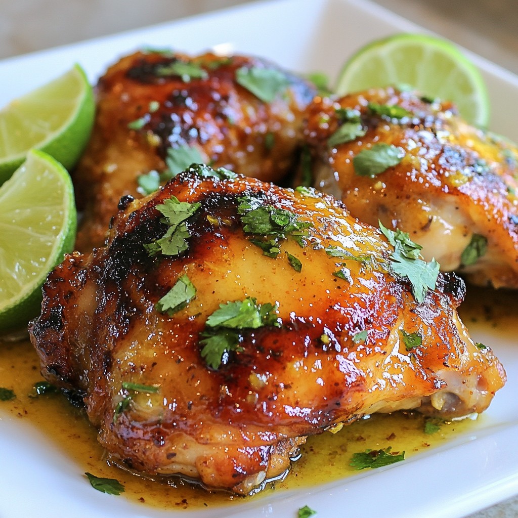 Spicy Honey Lime Chicken Thighs Easy Flavorful Recipe