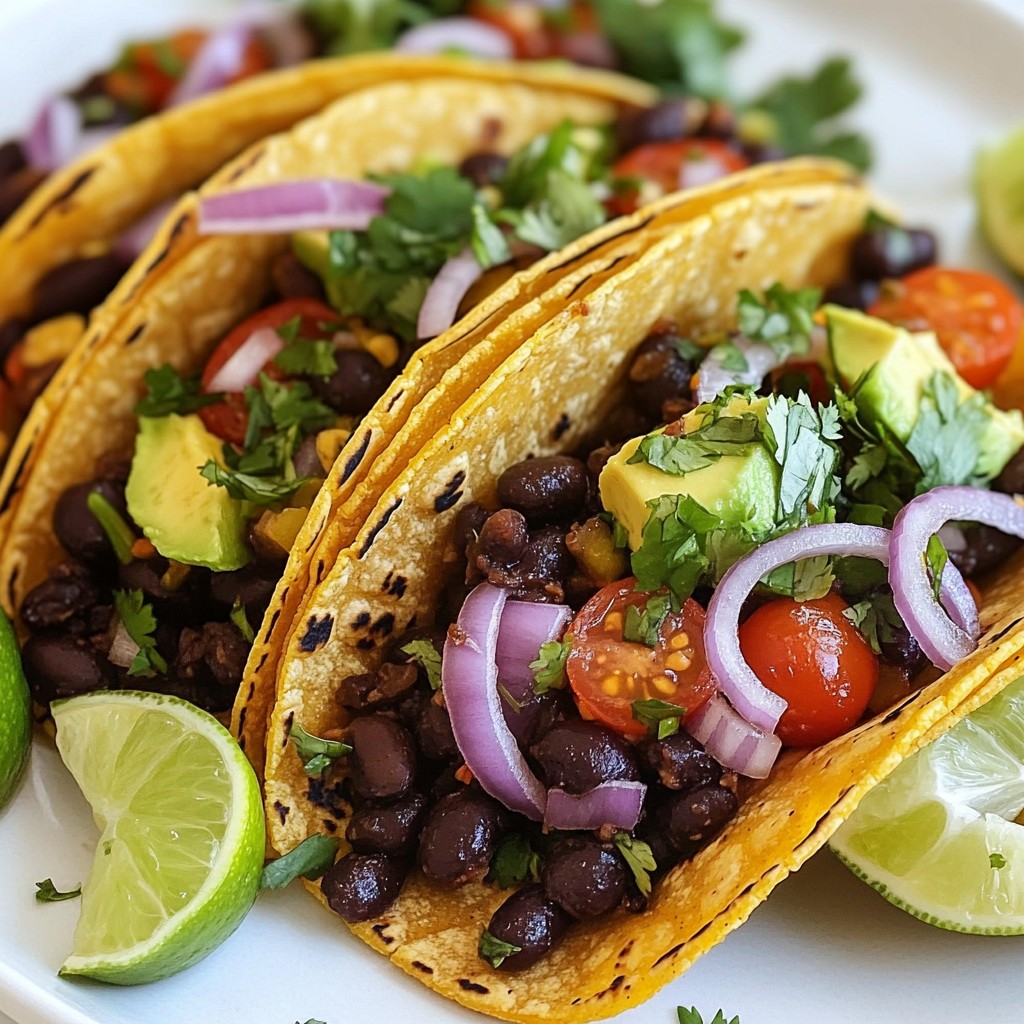 Spicy Black Bean Tacos Flavorful and Easy Recipe