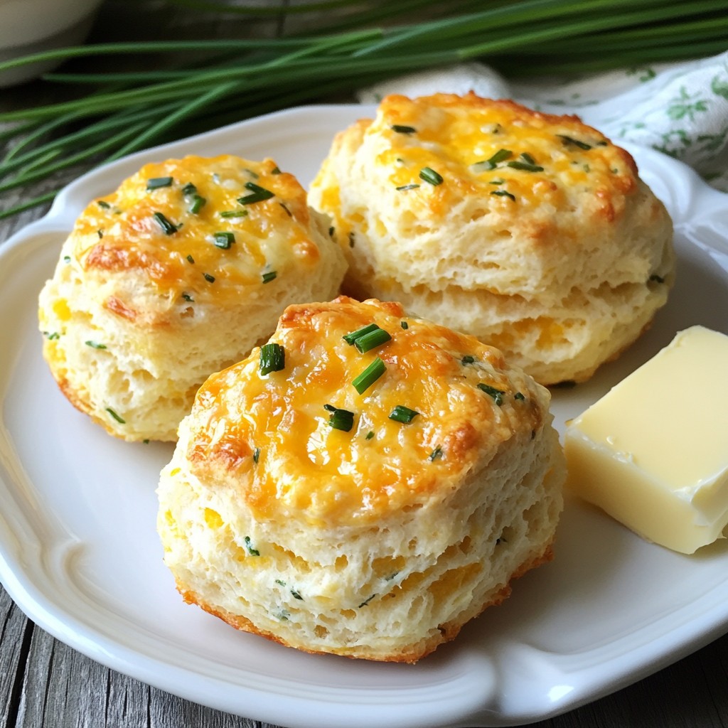 Cheddar Chive Drop Biscuits Flavorful and Simple Recipe