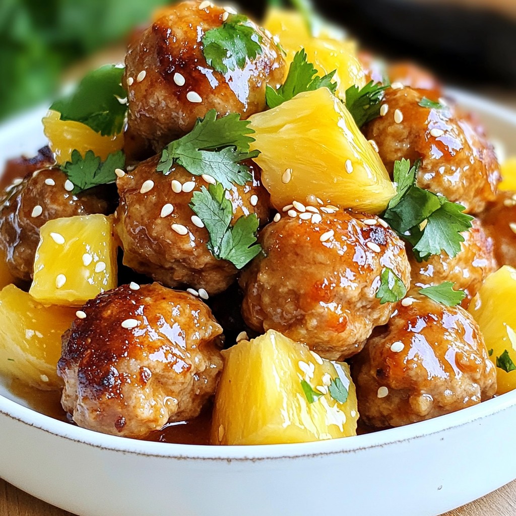 Sweet Chili Pineapple Meatballs Flavorful and Easy Dish