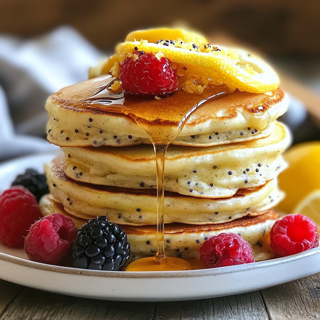 Lemon Poppy Seed Ricotta Pancakes Fluffy Delight