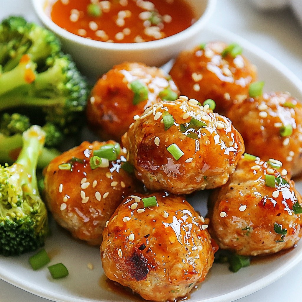 Honey Garlic Turkey Meatballs Juicy and Flavorful Dish